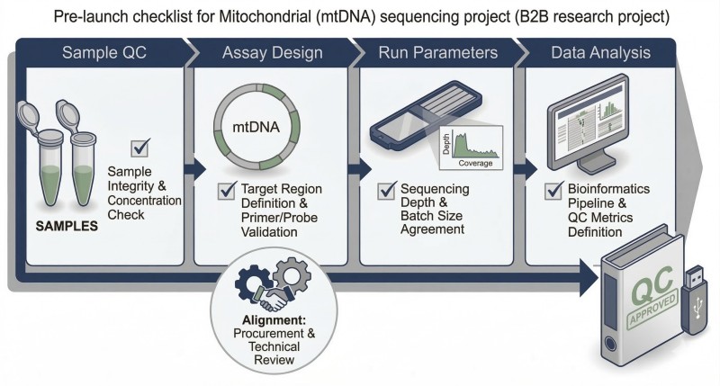 Figure 3. Pre-Launch Checklist for Sample, QC, Analysis, and Deliverable Alignment.
